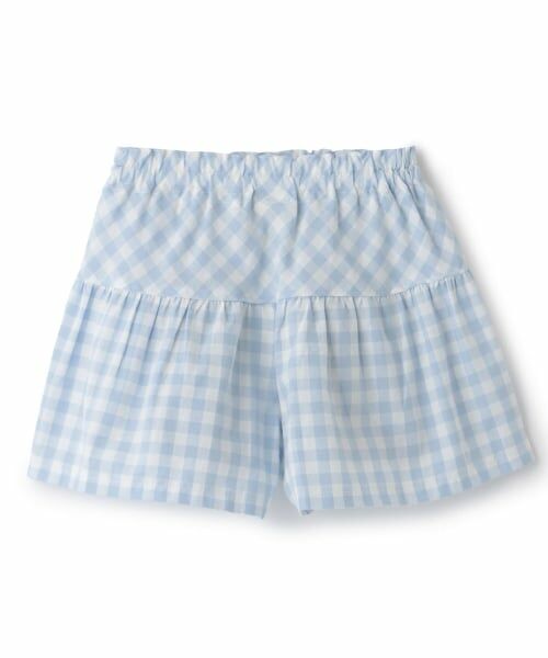 KP / ケーピー ショート・ハーフ・半端丈パンツ | 先染ギンガムチェック キュロット | 詳細1