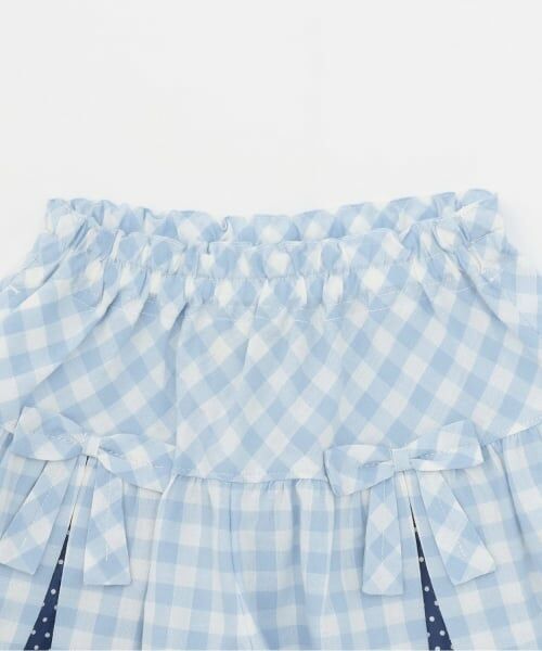 KP / ケーピー ショート・ハーフ・半端丈パンツ | 先染ギンガムチェック キュロット | 詳細2