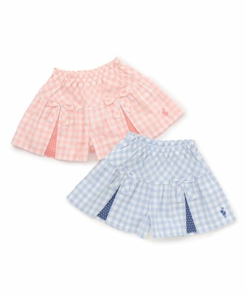 KP / ケーピー ショート・ハーフ・半端丈パンツ | 先染ギンガムチェック キュロット | 詳細7