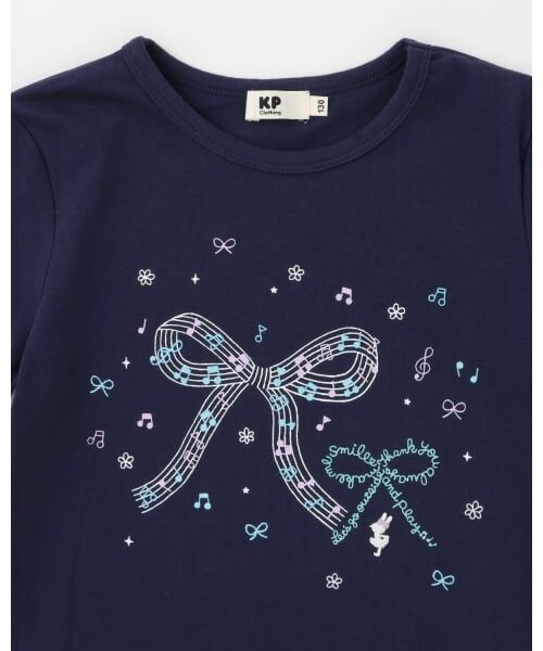 KP / ケーピー Tシャツ | 【GOOD PRICE】 ラメリボンプリント Tシャツ | 詳細2