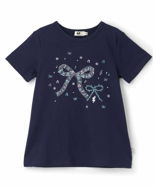 KP / ケーピー Tシャツ | 【GOOD PRICE】 ラメリボンプリント Tシャツ | 詳細9