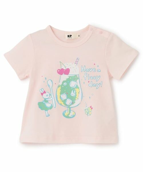KP / ケーピー Tシャツ | 【GOOD PRICE】 mimiちゃんプリント Ｔシャツ（ピンク）