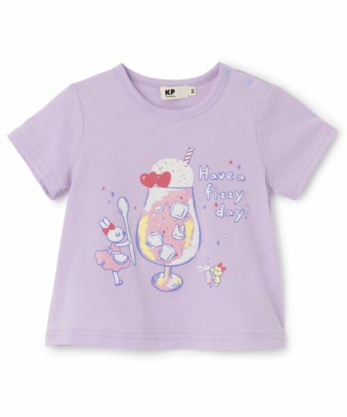 KP / ケーピー Tシャツ | 【GOOD PRICE】 mimiちゃんプリント Ｔシャツ（ラベンダー）