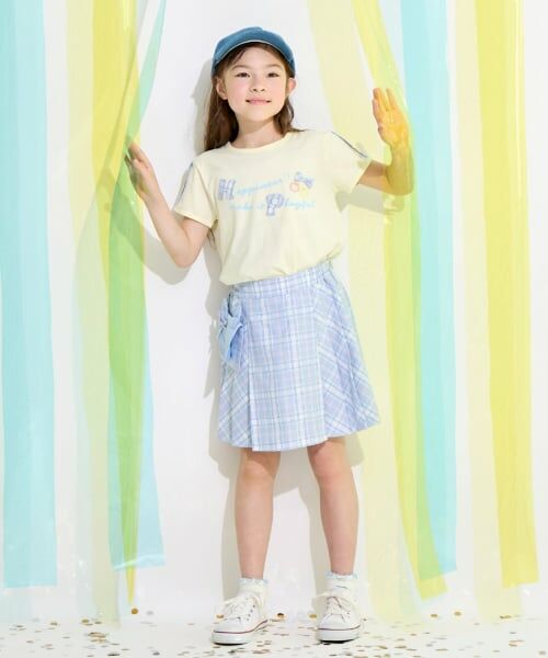 KP / ケーピー Tシャツ | チェックロゴ 肩スリットTシャツ | 詳細12