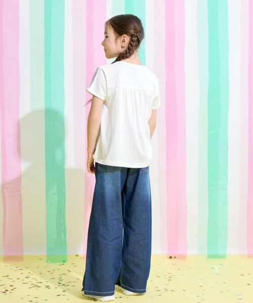 KP / ケーピー Tシャツ | チェックロゴ 肩スリットTシャツ | 詳細14