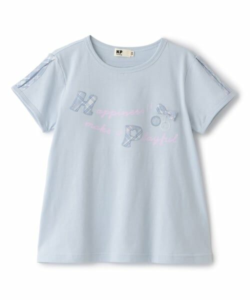 KP / ケーピー Tシャツ | オープンスリーブ Tシャツ(サックス)