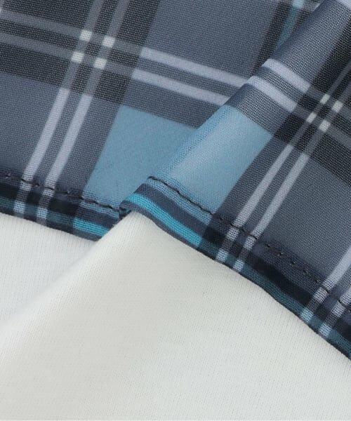 KP / ケーピー Tシャツ | シフォンシアーチェック ドッキングTシャツ | 詳細7