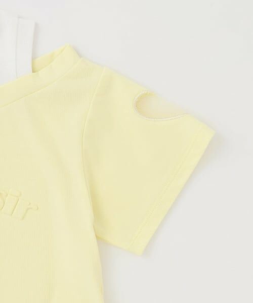 KP / ケーピー Tシャツ | エンボス加工ロゴ 肩見せTシャツ | 詳細3