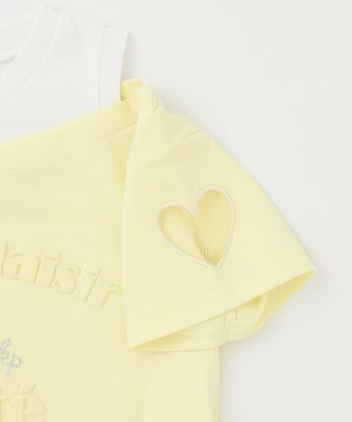 KP / ケーピー Tシャツ | エンボス加工ロゴ 肩見せTシャツ | 詳細4