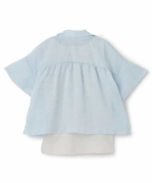 KP / ケーピー シャツ・ブラウス | シアーシャツ・テレコタンクトップ セット | 詳細1