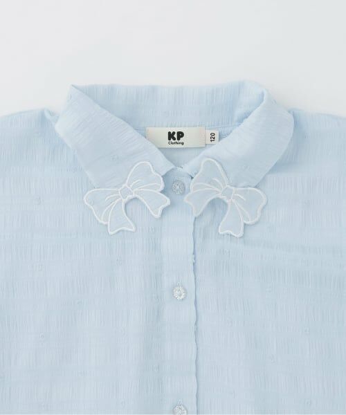 KP / ケーピー シャツ・ブラウス | シアーシャツ・テレコタンクトップ セット | 詳細3