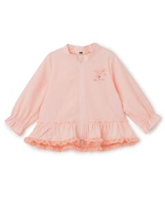 KP / ケーピー ブルゾン | リップストップ裾フリルウィンドブレーカー