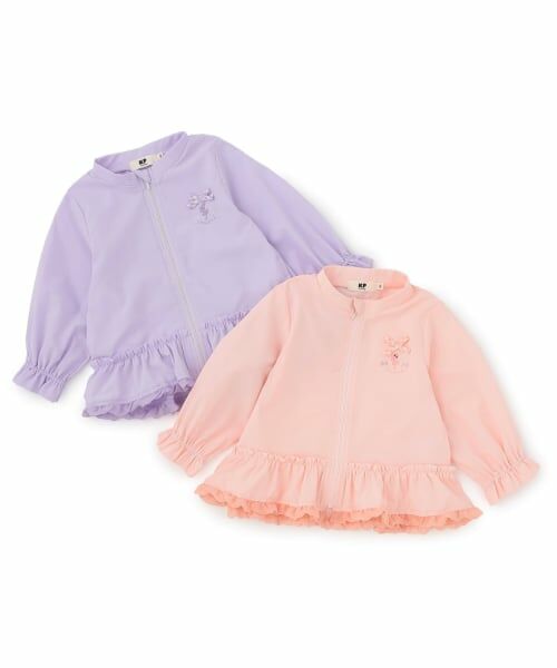 KP / ケーピー ブルゾン | リップストップ裾フリルウィンドブレーカー | 詳細7