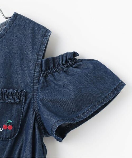 KP / ケーピー ミニ丈・ひざ丈ワンピース | 【冷感デニム】 肩見せワンピース | 詳細4