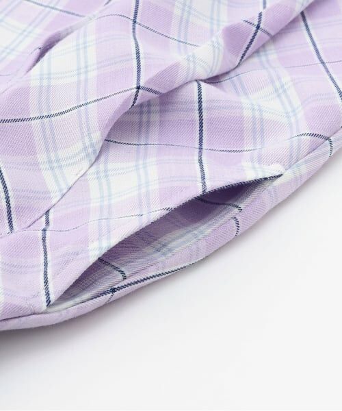 KP / ケーピー ミニ丈・ひざ丈ワンピース | 先染チェック レイヤード風ワンピース | 詳細5