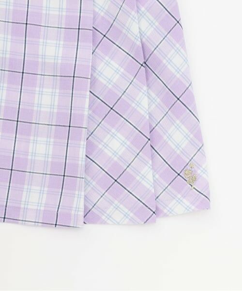 KP / ケーピー ミニ丈・ひざ丈ワンピース | 先染チェック レイヤード風ワンピース | 詳細6