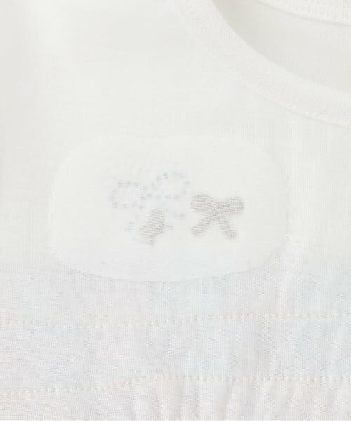 KP / ケーピー ミニ丈・ひざ丈ワンピース | シフォンチェック×天竺 胸フリルワンピース | 詳細3