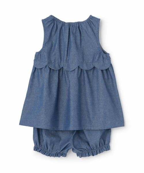 KP / ケーピー その他トップス | ラメデニム チュニック･ショートパンツセット | 詳細1