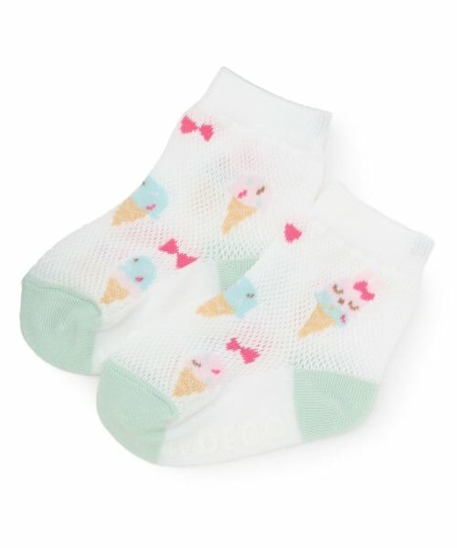KP / ケーピー ソックス | アイス柄 ソックス 【COOLMAX】（オフ ホワイト）