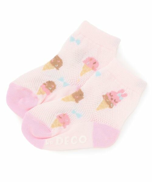 KP / ケーピー ソックス | アイス柄 ソックス 【COOLMAX】（ピンク）