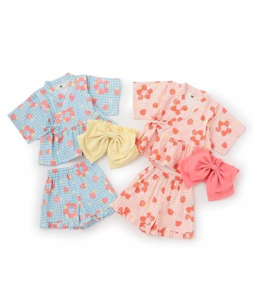 KP / ケーピー 着物・浴衣・小物類 | いちご柄 甚平･帯付き | 詳細13