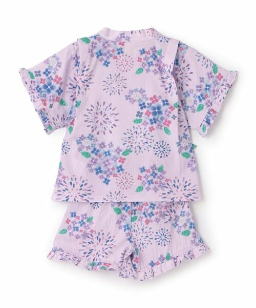 KP / ケーピー 着物・浴衣・小物類 | 花火あじさい柄 甚平 | 詳細1