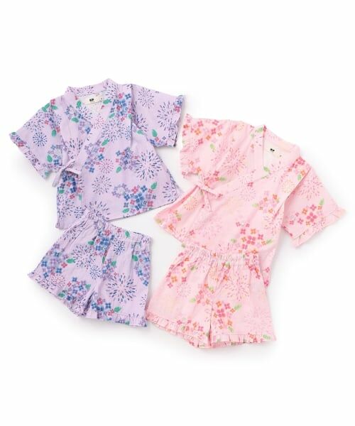 KP / ケーピー 着物・浴衣・小物類 | 花火あじさい柄 甚平 | 詳細13