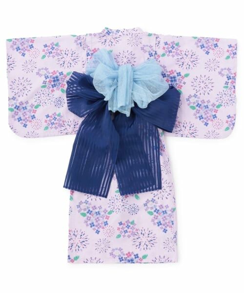 KP / ケーピー 着物・浴衣・小物類 | 花火あじさい柄 浴衣･帯付き | 詳細1