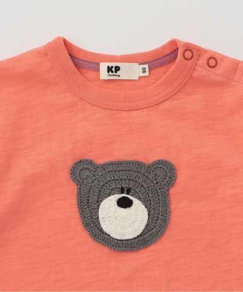 KP / ケーピー Tシャツ | くま編みモチーフ 半袖Tシャツ | 詳細2