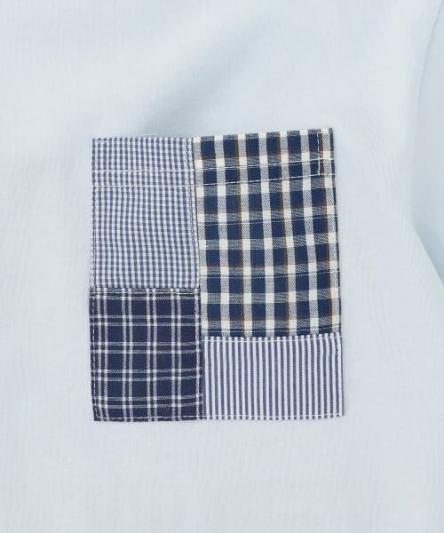 KP / ケーピー Tシャツ | パッチワーク切り替え Tシャツ | 詳細13