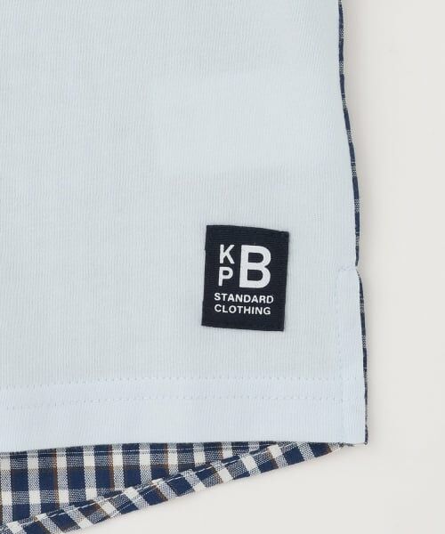 KP / ケーピー Tシャツ | パッチワーク切り替え Tシャツ | 詳細14