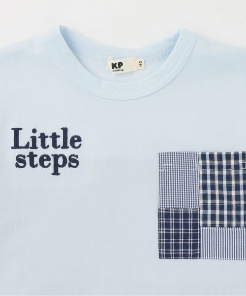 KP / ケーピー Tシャツ | パッチワーク切り替え Tシャツ | 詳細2