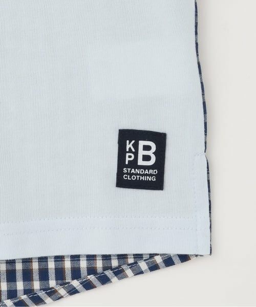 KP / ケーピー Tシャツ | パッチワーク切り替え Tシャツ | 詳細6