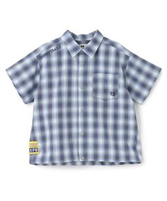KP / ケーピー シャツ・ブラウス | オンブレチェック 半袖シャツ