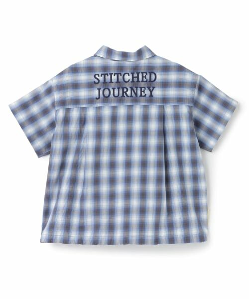 KP / ケーピー シャツ・ブラウス | オンブレチェック 半袖シャツ | 詳細1