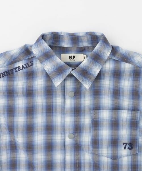 KP / ケーピー シャツ・ブラウス | オンブレチェック 半袖シャツ | 詳細2