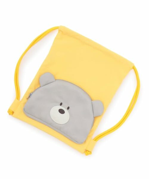 KP / ケーピー リュック・バックパック | くま顔 ナップサック（黄）