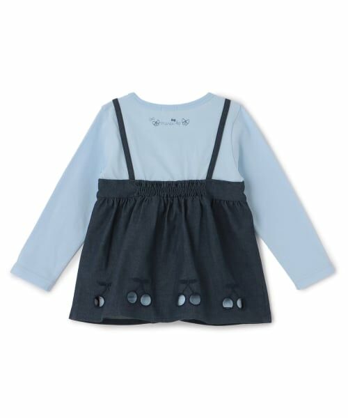 KP / ケーピー その他トップス | デニム風ツイル×天竺 長袖チュニック | 詳細1