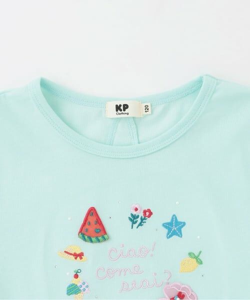 KP / ケーピー Tシャツ | レース切り替え袖 Tシャツ | 詳細2