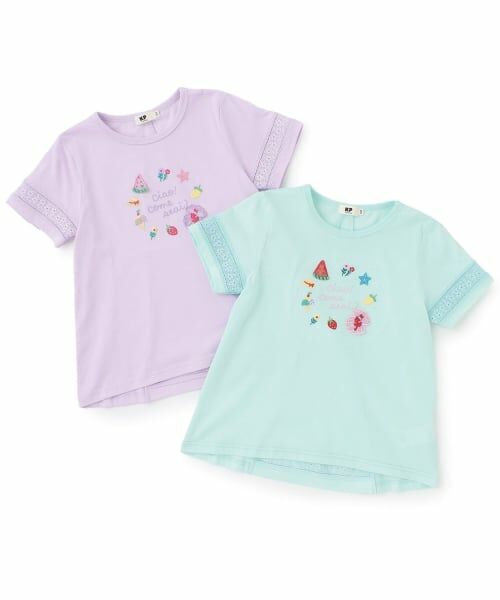 KP / ケーピー Tシャツ | レース切り替え袖 Tシャツ | 詳細7