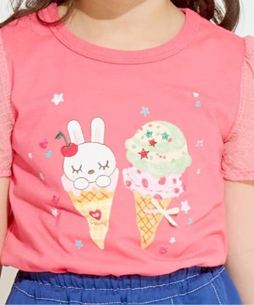 KP / ケーピー Tシャツ | 【サーティワンアイスクリーム コラボ】 mimiちゃんTシャツ | 詳細13