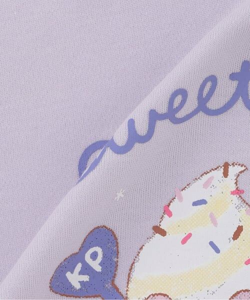 KP / ケーピー ルームウェア | 【ワンマイルOKラクカワセットアップ】フリルTシャツ・ショーツ | 詳細11