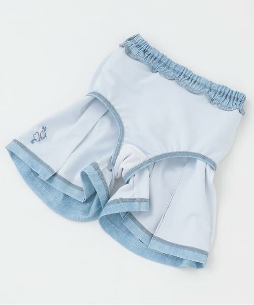 KP / ケーピー 水着・スイムグッズ | チェック×デニム風 セパレーツ水着 スイムキャップ付き | 詳細10