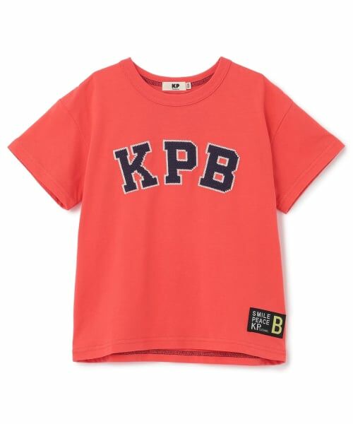 KP / ケーピー Tシャツ | KPBレタードTシャツ 【接触冷感】（赤）