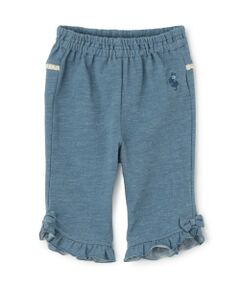KP / ケーピー ショート・ハーフ・半端丈パンツ | デニム風ニットツイル パンツ 6分丈