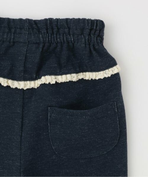 KP / ケーピー ショート・ハーフ・半端丈パンツ | デニム風ニットツイル パンツ 6分丈 | 詳細5