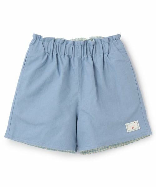KP / ケーピー ショート・ハーフ・半端丈パンツ | リバーシブルショートパンツ(ブルー)
