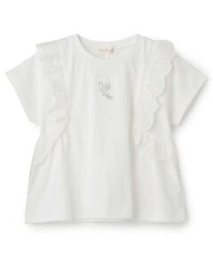 KP / ケーピー Tシャツ | 肩レースTシャツ