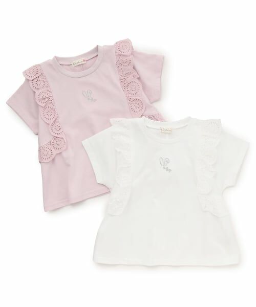 KP / ケーピー Tシャツ | 肩レースTシャツ | 詳細6