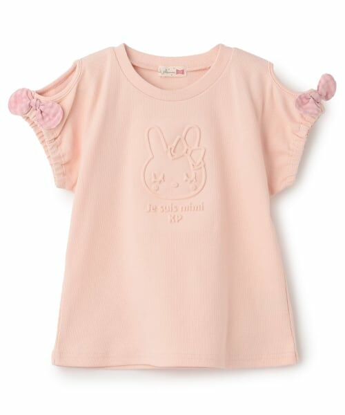 KP / ケーピー Tシャツ | 立体ミミちゃんTシャツ(ピンク)